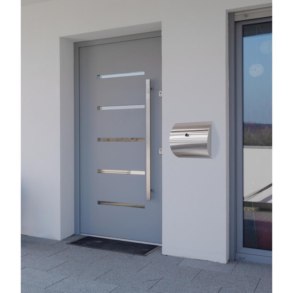 Spira Stainless Steel Wall Mount Locking Mailbox - Super Arbor