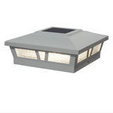 Classy Caps 6-in x 6-in 10-Lumen 1-Watt White Solar LED Outdoor Post Cap Light (2700 K)