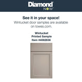 Diamond NOW Wintucket 18-in W x 35-in H x 23.75-in D Cloud Gray 1-Drawer Base Fully Assembled Cabinet (Recessed Panel Square Style)