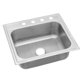 Pergola Drop-In Stainless Steel 25 in. 4-Hole Single Bowl Kitchen Sink - Super Arbor