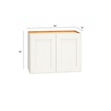 Diamond Express Jamestown 24-in W x 18-in H x 12-in D White Wall Fully Assembled Plywood Cabinet (Recessed Panel Shaker Door Style)