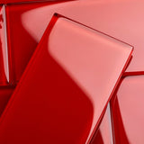 Giorbello (Sample) 6x12 Glass Subway Tiles Ruby Red 6-in x 12-in Glossy Glass Brick Subway Wall Tile