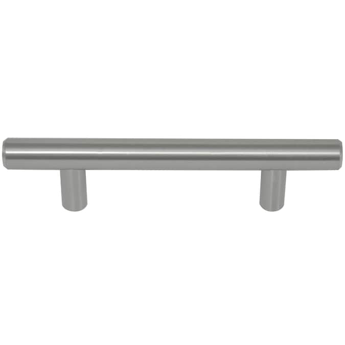 Laurey Melrose 5-1/16-in (128mm) Center to Center Brushed Satin Nickel Cylindrical Bar Drawer Pull