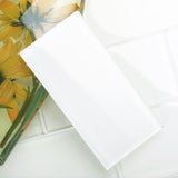 Giorbello (Sample) 6x12 Glass Subway Tiles Bright White 6-in x 12-in Glossy Glass Brick Subway Wall Tile