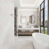 Giorbello (Sample) 3x6 glass subway tiles Agreeable Gray 3-in x 6-in Glossy Glass Brick Subway Wall Tile
