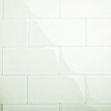 Giorbello Classic Premium Dove White 6-in x 12-in Glossy Glass Subway Wall Tile (5-sq. ft/ Carton)