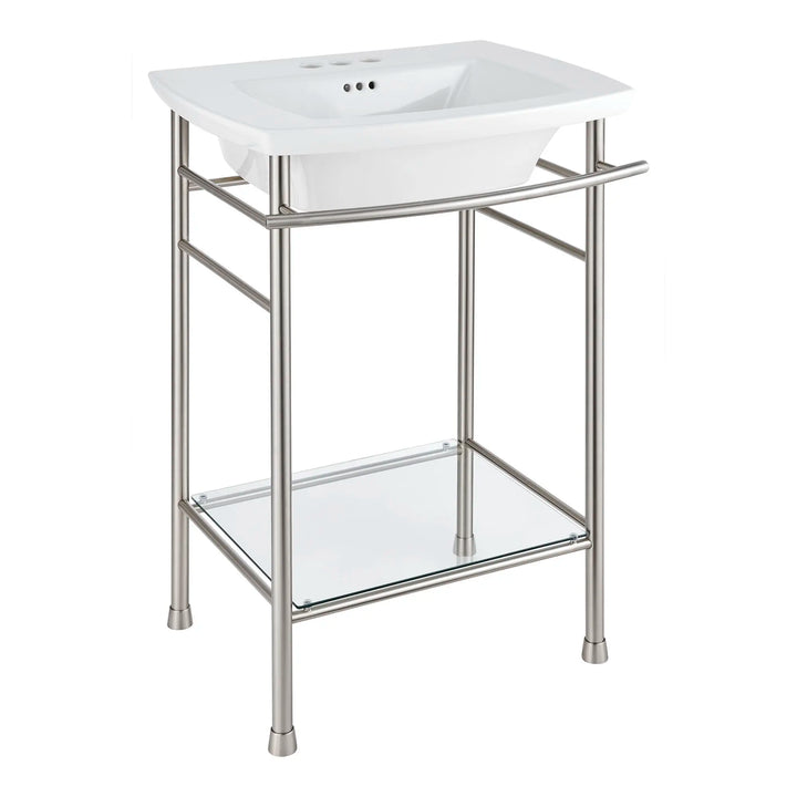 American Standard Edgemere 4 in. Centerset Pedestal Sink Basin in White