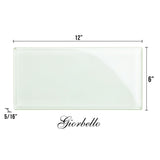 Giorbello Classic Premium Dove White 6-in x 12-in Glossy Glass Subway Wall Tile (5-sq. ft/ Carton)