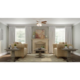 Gazelle 4-Light LED Matte White Universal Ceiling Fan Light Kit