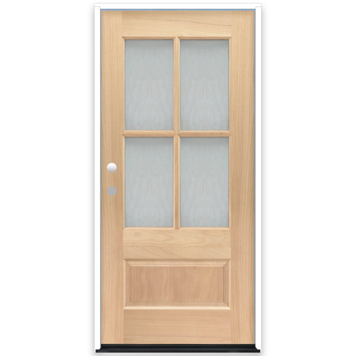 Creative Entryways 36x80 Mahogany Front Door with Textured Glass