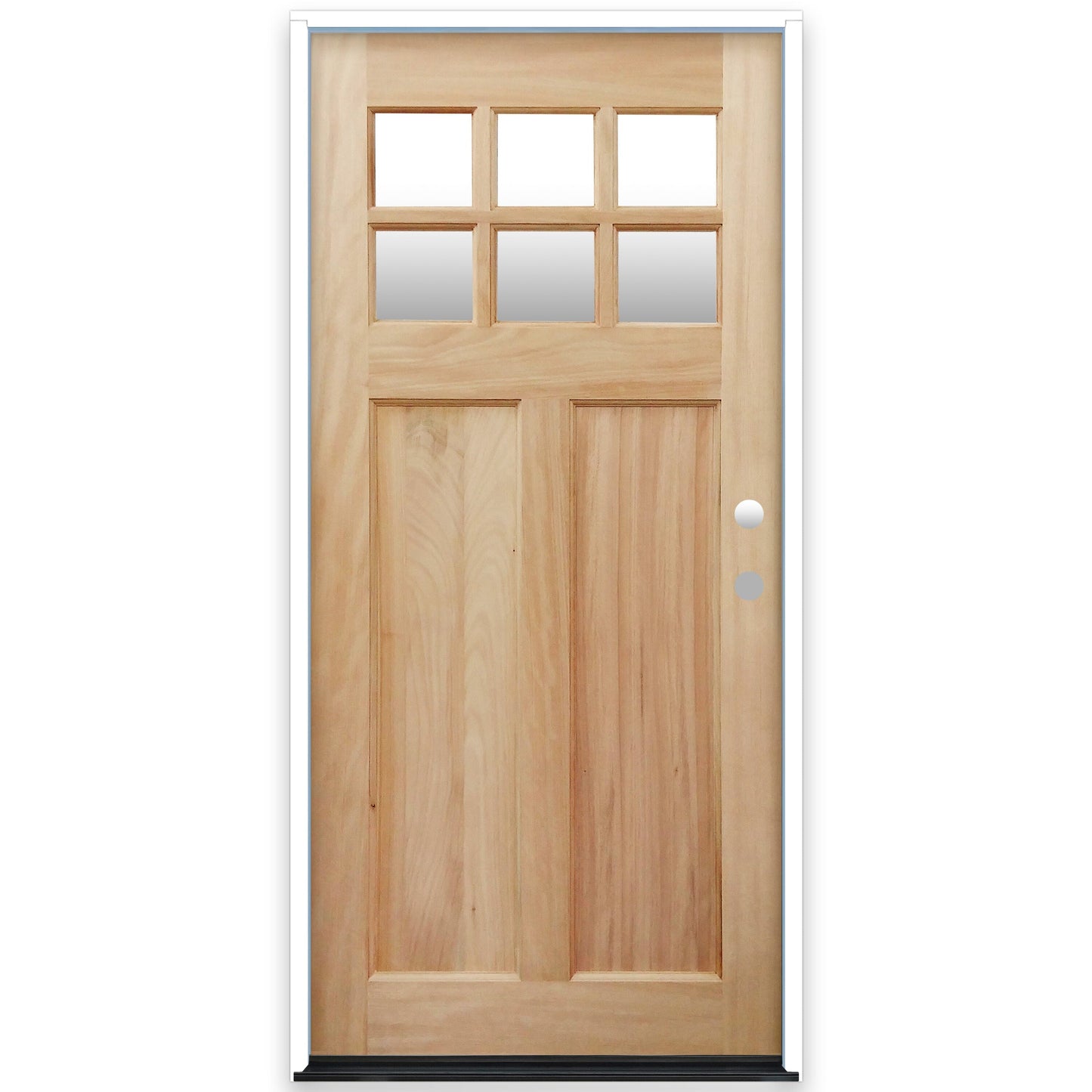 Creative Entryways 36-inch Craftsman Mahogany Front Door with Clear Glass