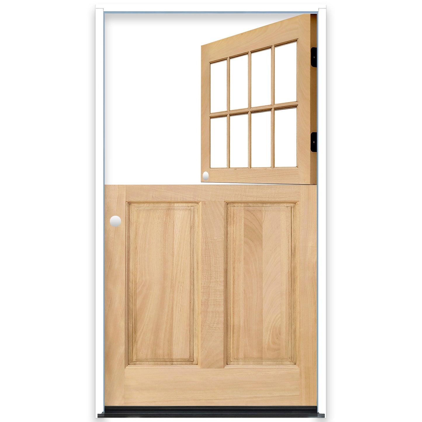 Creative Entryways 4-9/16-in Wood 2/3 Lite Right-Hand Inswing Prehung Dutch Door