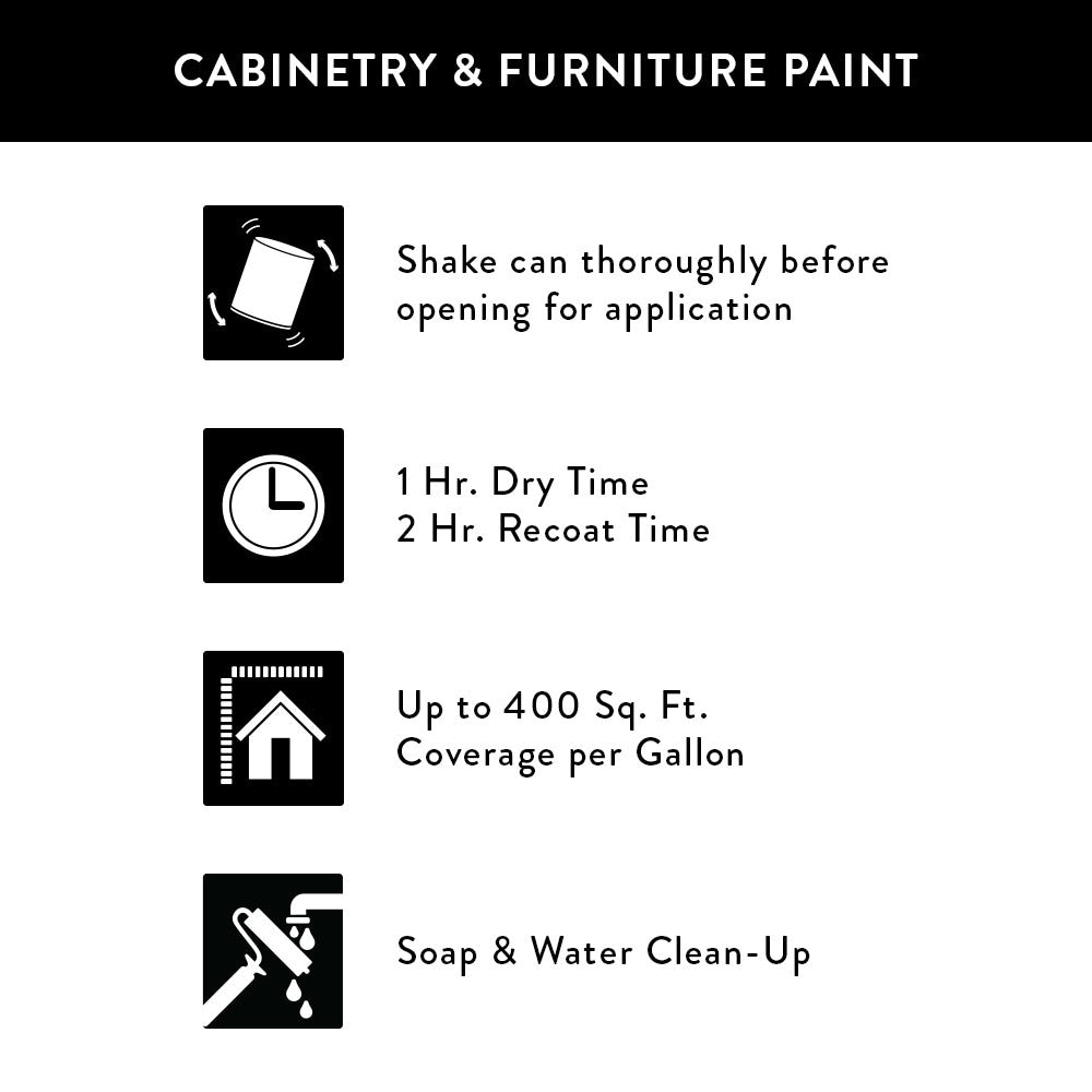 Magnolia Home by Joanna Gaines Cabinetry & Furniture Paint, Semi-Gloss, Shiplap (Ultra White), 1-Quart, Crafted with KILZ
