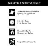 Magnolia Home by Joanna Gaines Cabinetry & Furniture Paint, Semi-Gloss, Shiplap (Ultra White), 1-Quart, Crafted with KILZ