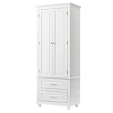 ModernLuxe 15.7-in W x 62.5-in H Wood Composite White Wall-mount Utility Storage Cabinet