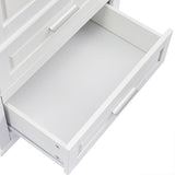 ModernLuxe 15.7-in W x 62.5-in H Wood Composite White Wall-mount Utility Storage Cabinet