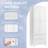 ModernLuxe 15.7-in W x 62.5-in H Wood Composite White Wall-mount Utility Storage Cabinet