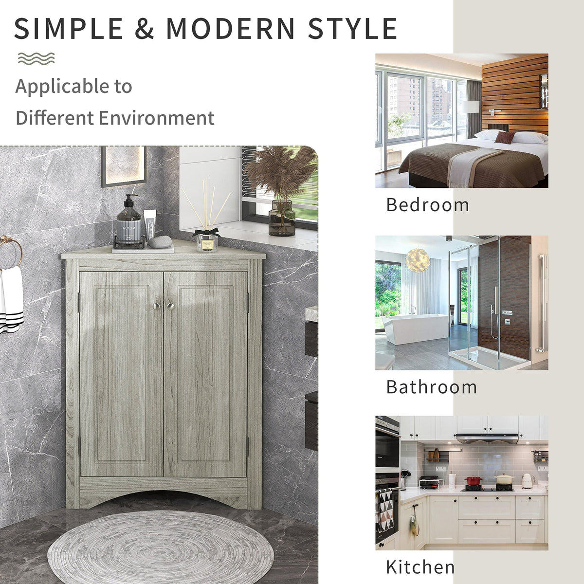 ModernLuxe 17.2-in W x 31.5-in H Wood Composite Oak Wall-mount Utility Storage Cabinet