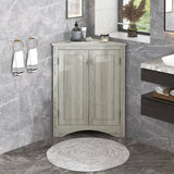 ModernLuxe 17.2-in W x 31.5-in H Wood Composite Oak Wall-mount Utility Storage Cabinet