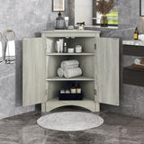 ModernLuxe 17.2-in W x 31.5-in H Wood Composite Oak Wall-mount Utility Storage Cabinet