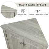ModernLuxe 17.2-in W x 31.5-in H Wood Composite Oak Wall-mount Utility Storage Cabinet