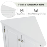 ModernLuxe 17.2-in W x 31.5-in H Wood Composite White Wall-mount Utility Storage Cabinet