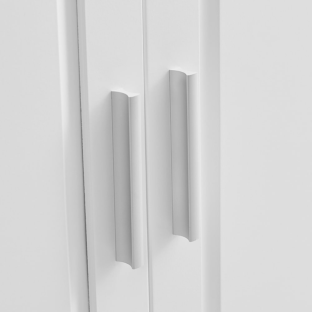 ModernLuxe 19.6-in W x 62.2-in H Wood Composite White Wall-mount Utility Storage Cabinet