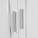 ModernLuxe 19.6-in W x 62.2-in H Wood Composite White Wall-mount Utility Storage Cabinet