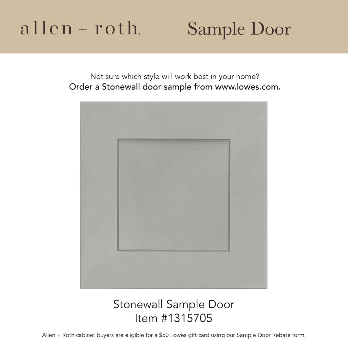 allen + roth Stonewall 33-in W x 34.5-in H x 24-in D Stone Diagonal Corner Base Fully Assembled Cabinet (Flat Panel Shaker Style)