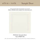 allen + roth McKeller 27-in W x 34.5-in H x 24-in D Linen Blind 1-Drawer Base Fully Assembled Cabinet (Flat Panel Square Style)