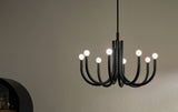 Kichler Odensa 8-Light Black Modern/Contemporary Chandelier