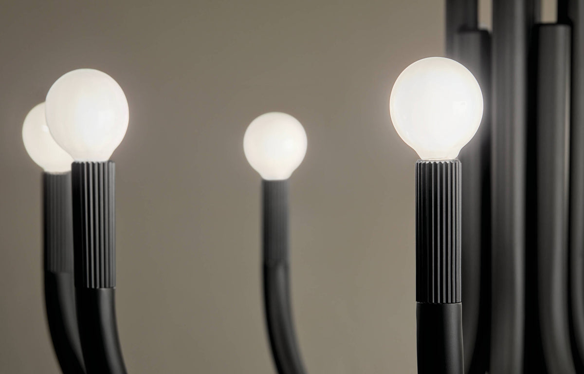Kichler Odensa 8-Light Black Modern/Contemporary Chandelier