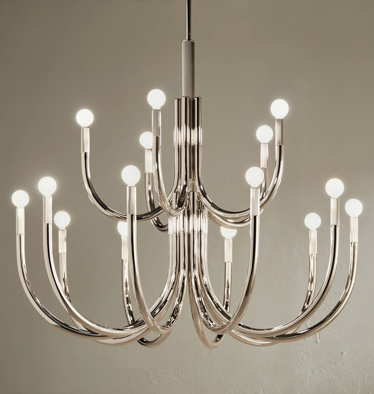 Kichler Odensa 15-Light Polished Nickel Modern/Contemporary Chandelier