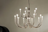 Kichler Odensa 15-Light Polished Nickel Modern/Contemporary Chandelier