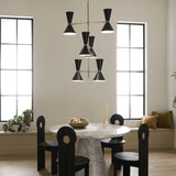 Kichler Phix 12-Light Gold Mid-century Chandelier