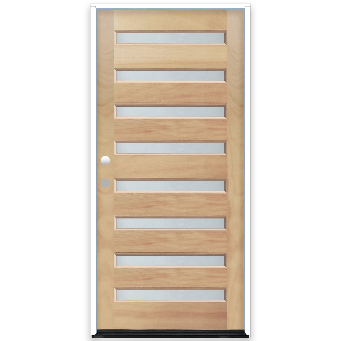 Creative Entryways 36" x 80" Mahogany Full Lite Front Door with Frosted Glass