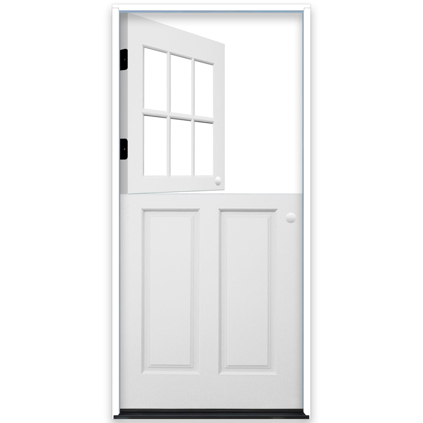 Creative Entryways 36-in x 80-in Craftsman White Painted Prehung Dutch Door