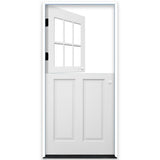 Creative Entryways 36-in x 80-in Craftsman White Painted Prehung Dutch Door