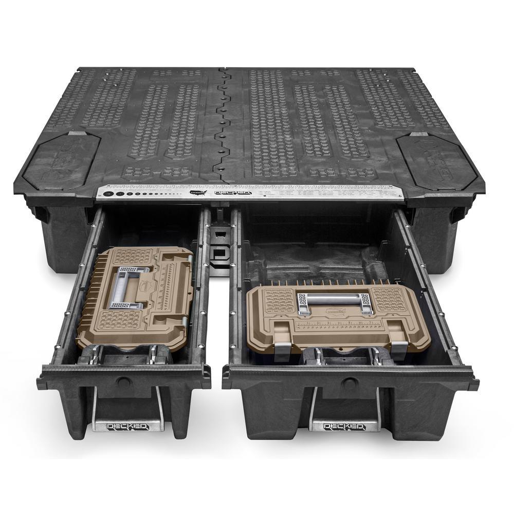 DECKED Crossbox 17 in. Drawer Tool Box with Desert Tan Lid - Super Arbor
