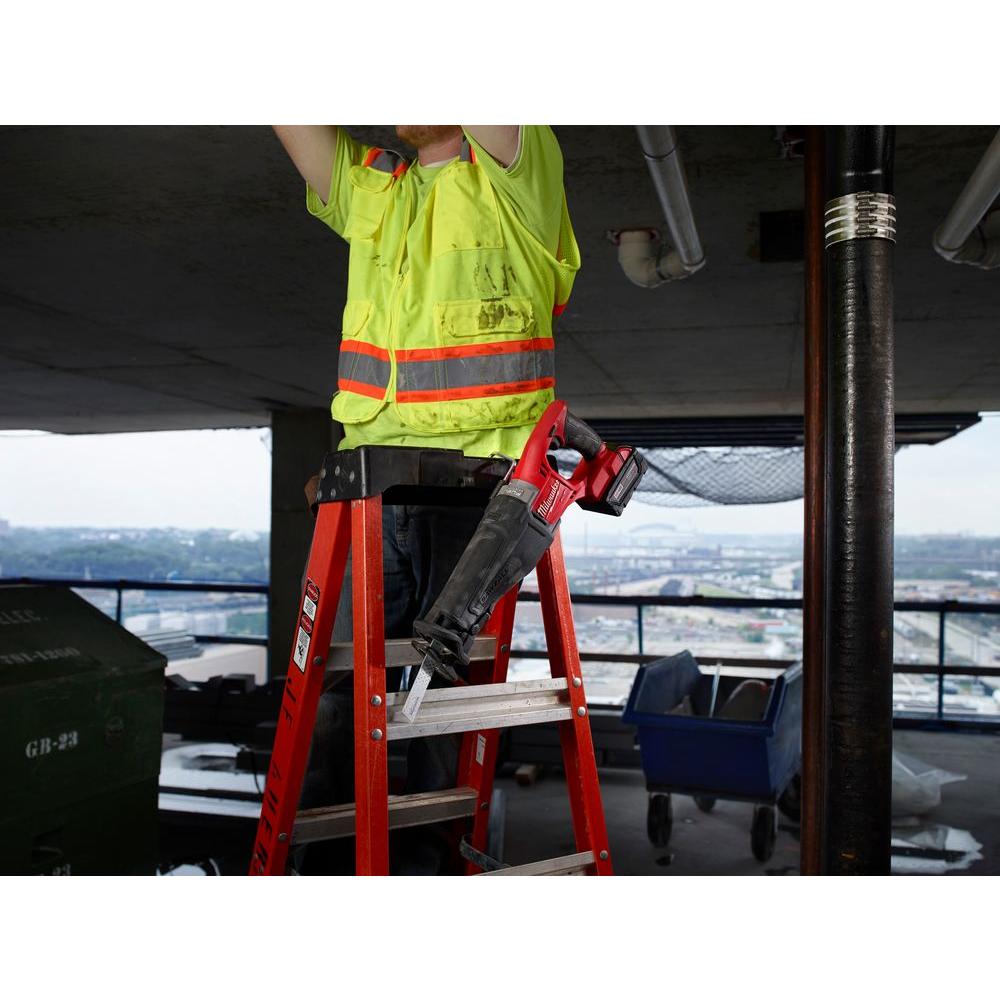 M18 FUEL 18-Volt Lithium-Ion Brushless Cordless SAWZALL Reciprocating Saw with M18 5.0Ah Battery
