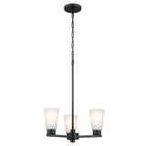 Kichler Stamos 3-Light Black Transitional Chandelier