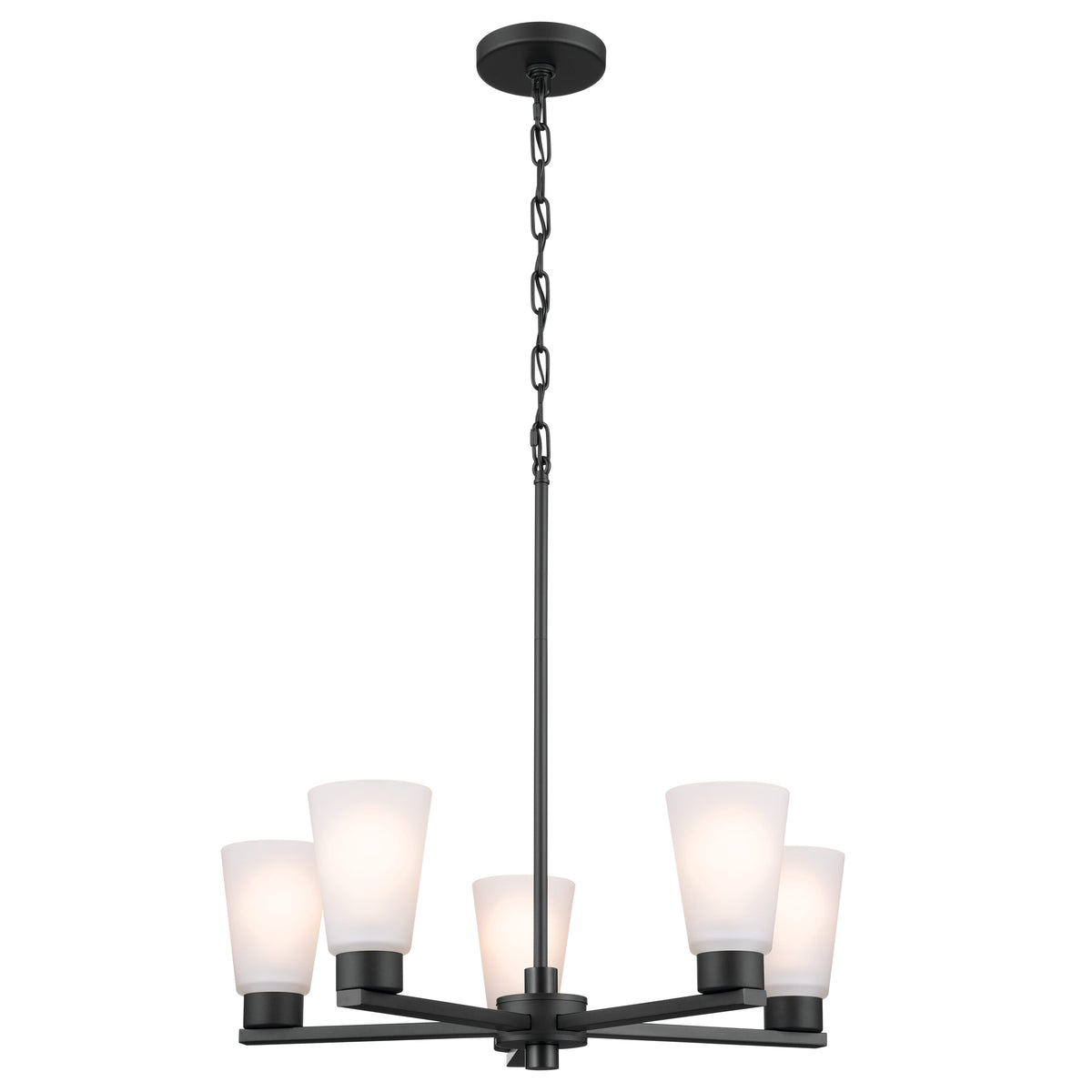 Kichler Stamos 5-Light Black Transitional Chandelier