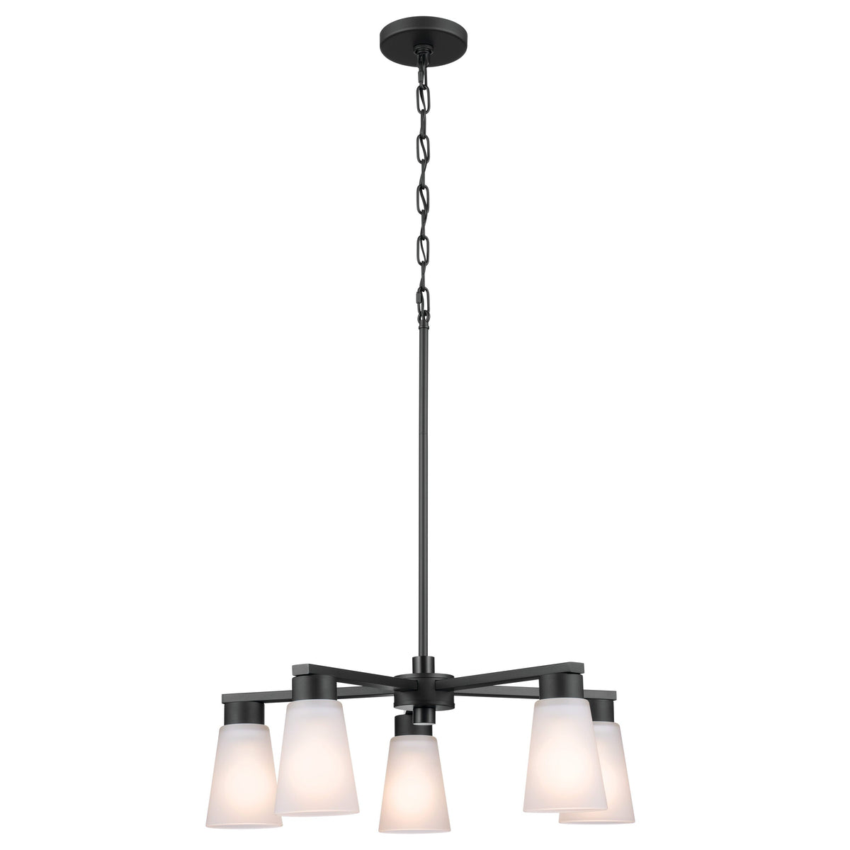 Kichler Stamos 5-Light Black Transitional Chandelier