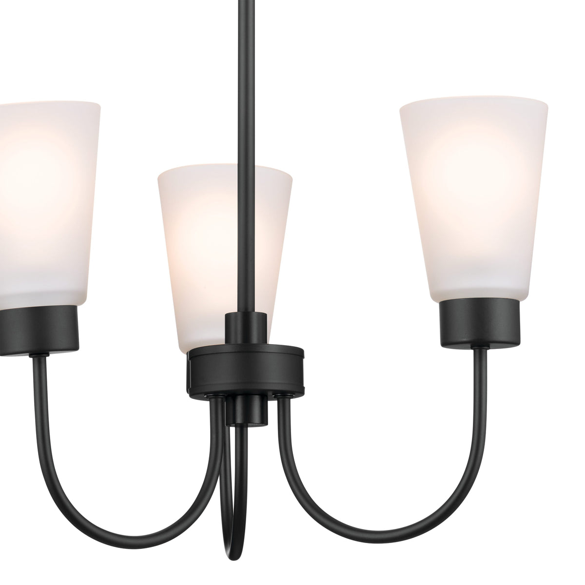 Kichler Erma 3-Light Black Transitional Chandelier