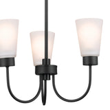 Kichler Erma 3-Light Black Transitional Chandelier