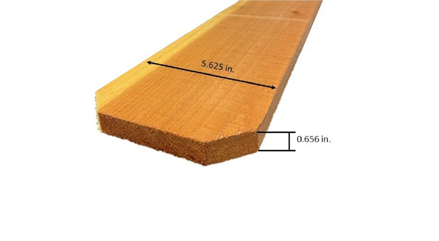 5/8-in x 5-1/2-in x 6-ft Redwood Dog Ear Fence Picket
