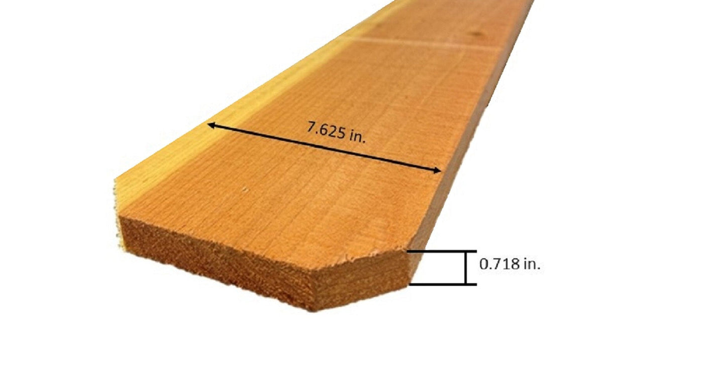 1-in x 8-in x 6-ft Redwood Dog Ear Fence Picket