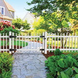 Freedom Set and Secure 3-in White Vinyl Bracket For Vinyl Fence 2-Pack