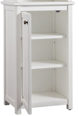 Alaterre Furniture 17-in x 65-in x 13-in White Wood Freestanding Linen Cabinet