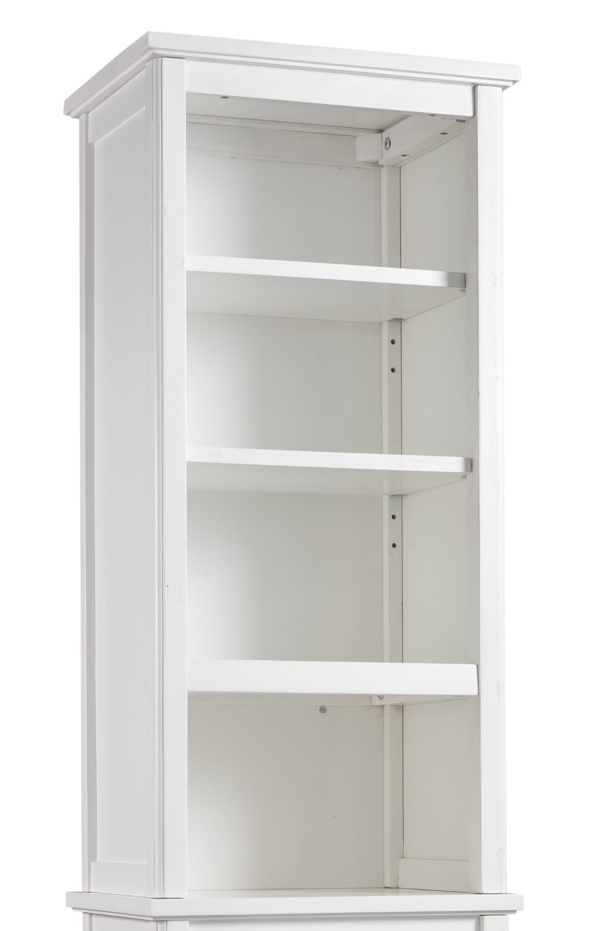 Alaterre Furniture 17-in x 65-in x 13-in White Wood Freestanding Linen Cabinet